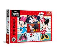 Trefl - Minnie, Minnie Divertida - Puzzle de 100 Piezas - Puzzle de Colores con Personajes de Cuentos de Hadas, para niños a Partir de 5 años.