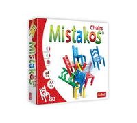 Trefl Mistakos Chaises 02321 - Juego de Habilidad, Social, Divertido, de construcción de Torres, para Toda la Familia, para Adultos y Niños Mayores de 5 Años (versión en francés)