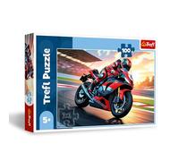 Trefl - Moto rápida - Puzle de 100 Piezas - Puzle con vehículos, Entretenimiento Creativo, Juego para niños a Partir de 5 años