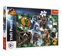 Trefl 300 Piezas Dinosaurios, Parque Jurásico, Entretenimiento Creativo, Diversión para Niños a Partir de 8 años Puzzle, Color Jurassic World Dominion, Favoritos (23013)