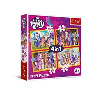 Trefl - My Little Pony, Conoce a los Ponis - Puzle 4en1, 4 Rompecabezas, de 35 a 70 Piezas - Puzle de Colores con los Personajes de la Serie Infantil
