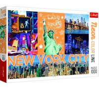 Trefl- Neon Color Line-New York City No Aplica Puzzles, Multicolor (Trefl-10579)