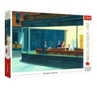 Trefl 1000 Elementos, Art Collection, Arte, Pintura Americana, DIY, Creativo, Diversión, Clásicos para Adultos y Niños a Partir de 12 Años Puzzle, Color Nighthawks, Edward Hopper (10747)