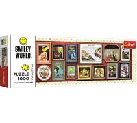 Trefl Panorámico de 1000 Piezas-Obras de Arte Sonrientes, Collage, Feliz, Rompecabezas de Bricolaje, Diversión, para Niños a Partir de 12 años Puzzle, Color galería Smiley World (29053)