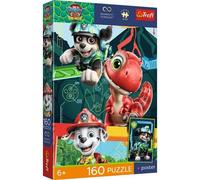 Trefl: Patrulla Canina - Aventura Dino Premium Plus rompecabezas infantil - 160 piezas