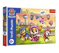 Trefl Paw Patrol, ¡Perritos al Poder-Puzle de 160 Piezas-Rompecabezas Coloridos con la Patrulla Canina, Entretenimiento Creativo, diversión niños a Partir de 6 años, Multicolor (15432)