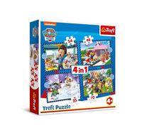 Trefl-La Patrulla Paw Patrol, Asuntos caninos-Puzle 4en1, 4 Rompecabezas, de 35 a 70 Piezas-Distintos Grados de dificultad, para niños a Partir de 4 años, Multicolor (34650)