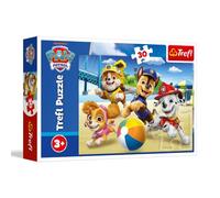 Trefl - Paw Patrol, Cuatro Patas - 30 Unidades | Colorido rompecabezas con personajes de cuentos de hadas, entretenimiento creativo para niños a partir de 3 años