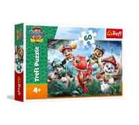Trefl - Paw Patrol, Salvar a los Dinosaurios - 60 Piezas | Rompecabezas llenos de color con personajes de cuentos de hadas, diversión creativa y juegos para niños a partir de 4 años