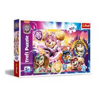 Trefl - Paw Patrol: The Mighty Movie, Conoce a los Mighty Pups - Puzle de 100 Piezas - Puzle de Colores con los Personajes de la Serie Infantil, Entretenimiento Creativo