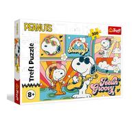 Trefl - Peanuts, El Divertido Mundo de Peanuts - 300 Piezas - Rompecabezas Colorido con Personajes de Dibujos Animados, Entretenimiento Creativo, diversión para niños a Partir de 8 años