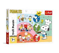 Trefl - Peanuts, Snoopy y Sus Amigos - Rompecabezas de 200 Piezas - Rompecabezas Colorido con Personajes de Dibujos Animados, para niños a Partir de 7 años
