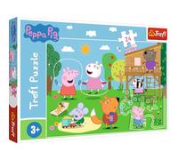 Trefl 24 Maxi Rompecabezas-24 Piezas Grandes, Coloridos Rompecabezas con Personajes, Entretenimiento Creativo, Diversión para Niños a Partir de 3 Años Puzzle, Color Peppa Pig (14342)