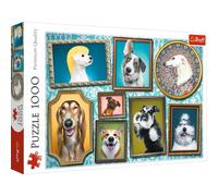Trefl-Perros 1000 Piezas, Adultos y niños a Partir de 12 años Puzzle, Color Perritos Felices, Fröhliche Hunde
