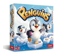 Trefl - Pingüinos - Juego de Mesa Familiar, Recoger Piedras, Saltar sobre el Hielo, para Adultos y niños a Partir de 5 años