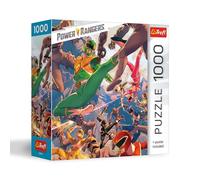 Trefl Power Rangers - Rompecabezas de 1000 Piezas en el Calor de la Batalla, impresión de 27 x 19 Pulgadas, Rompecabezas de Bricolaje, diversión Creativa, Rompecabezas clásico para Adultos y niños a