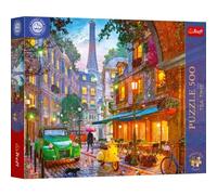 Trefl Premium Plus Quality - Puzzle Tea Time: Café en París: 500 Piezas, Serie de imágenes pintadas nostálgicas, Encaje Piezas, para Adultos y niños a Partir de 10 años