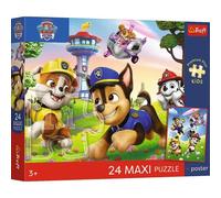 Trefl: Premium Plus Kids Patrulla Canina - Paseo feliz con perritos Maxi puzle - 24 piezas