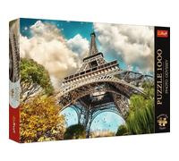 Trefl Premium Plus Quality - Puzzle Photo Odyssey: La Torre Eiffel de París, Francia - 1000 Piezas, Serie única de fotografías, Ajuste Piezas, para Adultos y niños a Partir de 12 años