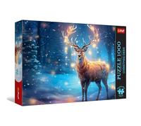Trefl Premium Plus Quality - Ciervo navideño - 1000 Piezas, Serie Motivos atemporales, Encaje Piezas, para Adultos y niños a Partir de 14 años