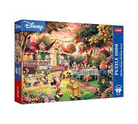Trefl Calidad Premium Plus - Puzzle Disney, fiesta de cumpleaños de Mickey Mouse - 1000 piezas, serie de rompecabezas de héroes, para adultos y niños a partir de 14 años