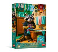 Trefl Premium Plus Quality - Pets & People Stuff: Laundry Day Shed (Día de Colada) - 1000 Piezas, Serie Timeless Motifs (Motivos atemporales),para Adultos y niños a Partir de 14 años