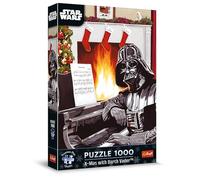 Trefl Premium Plus Quality-Puzle Navideño Star Wars: La Navidad con Darth Vader-1000 Piezas, Personajes preferidos, para Adultos y niños a Partir de 14 años (12085)