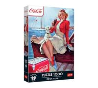 Trefl Premium Plus Quality-Puzzle Coca-Cola: Es Hora de un Descanso: 1000, Serie Motivos atemporales, Encaje Piezas, para Adultos y niños a Partir de 14 años (12099)