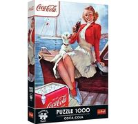Trefl Premium Plus Quality-Puzzle Coca-Cola: Es Hora de un Descanso: 1000, Serie Motivos atemporales, Encaje Piezas, para Adultos y niños a Partir de 14 años (12099)
