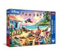 Trefl Premium Plus Quality - Puzzle Disney, Lilo & Stitch Fiesta en la Playa - 1000 Piezas, Serie de Rompecabezas de Personajes, para Adultos y niños Mayores de 14 años
