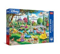 Trefl Premium Plus Quality-Puzzle Disney, Picnic con princesas-1000 Piezas, Serie de Rompecabezas con los Personajes Favoritos, para Adultos y niños a Partir de 14 años, Multicolor (10919)