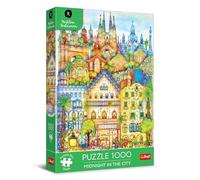 Trefl Premium Plus Quality-Puzzle Madalina Tantareanu: Medianoche en Barcelona-1000 Piezas, Serie de Rompecabezas con Las Obras del Artista rumano, para Adultos y niños a Partir de 14 años (12074)