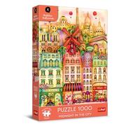 Trefl Premium Plus Quality - Puzzle Madalina Tantareanu: Medianoche en París - 1000 Piezas, Serie de Rompecabezas con Las Obras del Artista rumano, para Adultos y niños a Partir de 14 años
