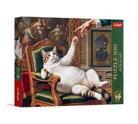 Trefl Premium Plus Quality - Puzzle Pets as Art: Su Alteza Esponjosa - 500 Piezas, Serie Motivos Atemporales, Piezas Que encajan a la perfección, para Adultos y niños a Partir de 10 años
