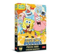 Trefl Premium Plus Quality-Puzzle Spongebob Pantalones Cuadrados-1000 Piezas, Serie de Rompecabezas con los Personajes Favoritos, para Adultos y niños a Partir de 14 años, Multicolor (12081)
