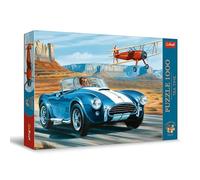 Trefl Premium Plus Quality - Puzzle Tea Time: Carrera en el Desierto - 1000 Piezas, Serie de imágenes nostálgicas de Pintura, Ajuste Piezas, para Adultos y niños a Partir de 12 años