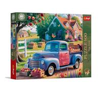Trefl Premium Plus Quality - Puzzle Tea Time: Coche del Granjero - 500 Piezas, Serie de imágenes nostálgicas pintadas, Encaje Piezas, para Adultos y niños a Partir de 10 años