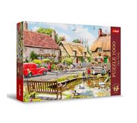 Trefl Premium Plus Quality - Puzzle Tea Time: El Verano en el Pueblo - 1000 Piezas, Serie de imágenes nostálgicas de Pintura, Ajuste Piezas, para Adultos y niños a Partir de 12 años