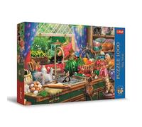 Trefl – Puzzle Tea Time: Gatitos traviesos – 1000 piezas – Serie nostálgica – 12+