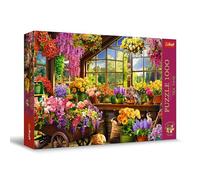 Trefl Premium Plus Quality - Puzzle Tea Time: Preparación para la Primavera - 1000 Piezas, Serie de imágenes nostálgicas de Pintura, para Adultos y niños a Partir de 12 años