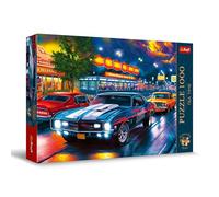 Trefl Premium Plus Quality - Puzzle Tea Time: Recorrido por la Noche - 1000 Piezas, Serie de Pinturas nostálgicas, para Adultos y niños a Partir de 14 años