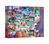 Trefl Premium Plus Quality - Puzzle Tea Time: Recuerdos de Viaje: 500 Piezas, Serie de imágenes nostálgicas pintadas, Piezas Que encajan Perfectamente, para Adultos y niños a Partir de 10 años