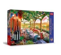 Trefl Premium Plus Quality-Puzzle Tea Time: Viña italiana-1000, Serie de imágenes nostálgicas de Pintura, Ajuste Piezas, para Adultos y niños a Partir de 12 años, Multicolor (10807)