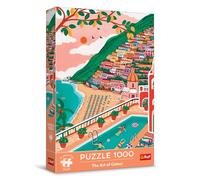 Trefl Premium Plus Quality - Puzzle The Art of Colour: Positano, Italia - 1000 Piezas, Serie Repleta de Colores, Ajuste Piezas, para Adultos y Niños a Partir de 12 años