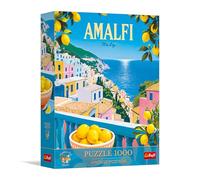 Trefl Premium Plus Quality - Puzzle Vintage Poster: Amalfi, Italia - 1000 Piezas, Serie Motivos atemporales, Piezas Que encajan a la perfección, para Adultos y niños a Partir de 14 años
