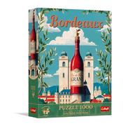 Trefl Premium Plus Quality - Puzzle Vintage Poster: Burdeos, Francia - 1000 Piezas, Serie Motivos atemporales, Piezas Que encajan a la perfección, para Adultos y niños a Partir de 14 años