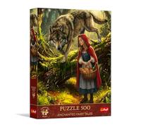 Trefl Premium Plus Quality - Rompecabezas de Cuentos de Hadas encantados: Caperucita Roja y el Lobo - 500 Piezas, Serie Temas atemporales, Encaje, Adultos y niños a Partir de 10 años