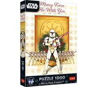 Trefl Premium Plus: Star Wars, Navidad de los Clones rompecabezas - 1000 piezas.