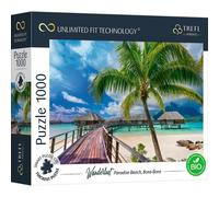 Trefl-1000 Piezas, Cartón Más Grueso, Bio, EKO, Playa del Paraíso, Palmeras, Entretenimiento para Adultos Y Niños Mayores De 12 Años, Color uft Puzzle Wanderlust: Paradise Beach, Bora, 1000 (10704)