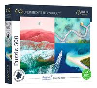 Trefl-500 Piezas-Cartón Más Grueso, Paisaje a Vista de Pájaro, Collage, Entretenimiento Creativo para Adultos y Niños a Partir de 10 años, Color puzzle uft aerial mindblow: over the water (37459)